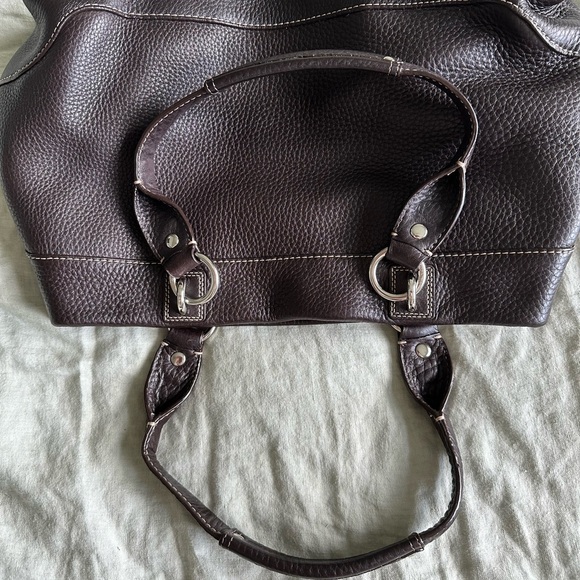 Coach Penelope pebbled brown handbag - Picture 5 of 6